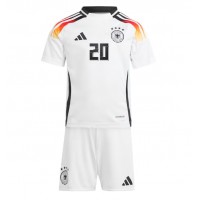 Fotbalové Dres Německo Benjamin Henrichs #20 Dětské Domácí ME 2024 Krátký Rukáv (+ trenýrky)